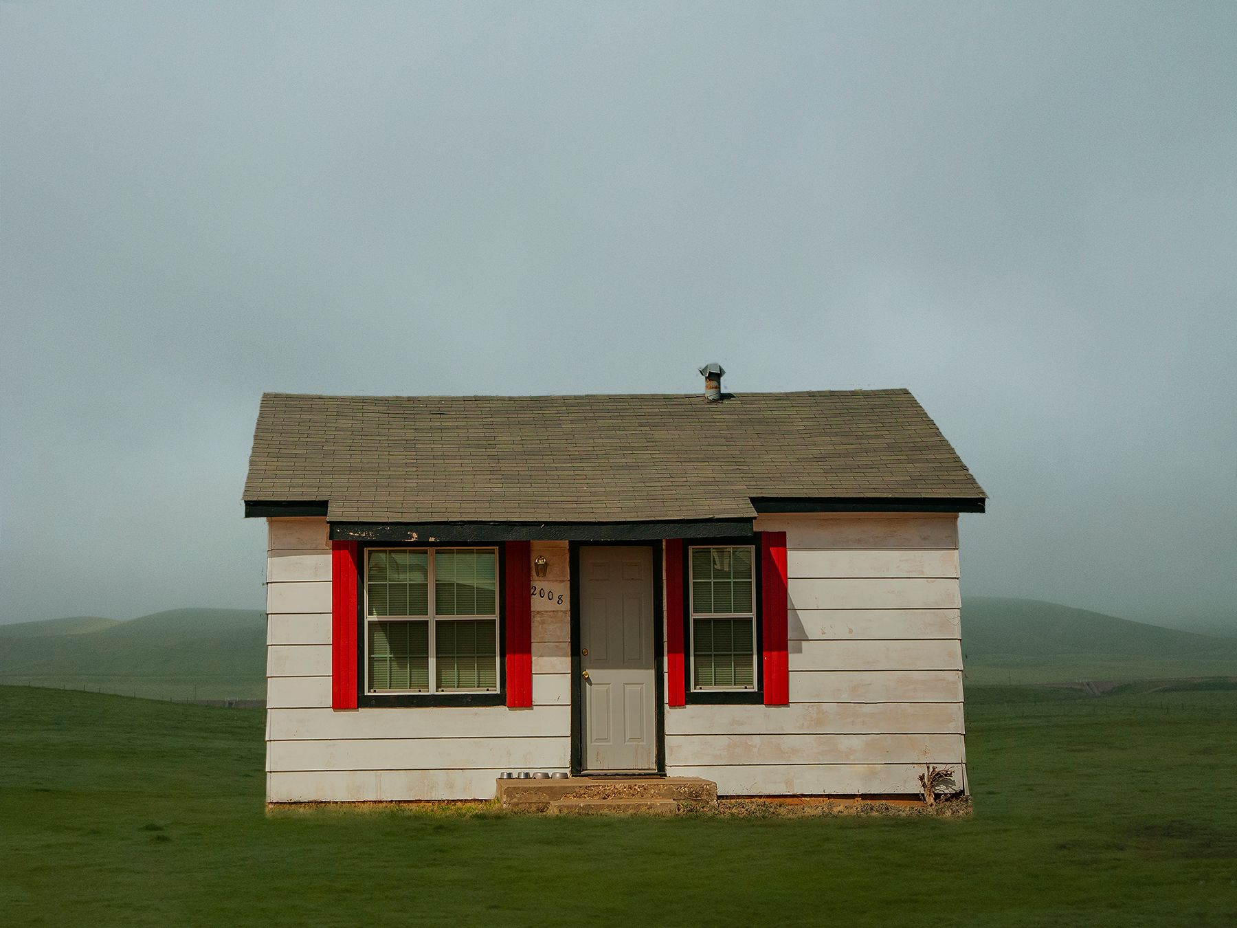 Archival Pigment print on photo rag paper Texas Plain House 2
