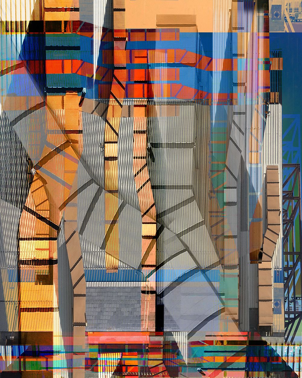 Dye Sublimation print on metal    40" x 30" Industrial Pipeline