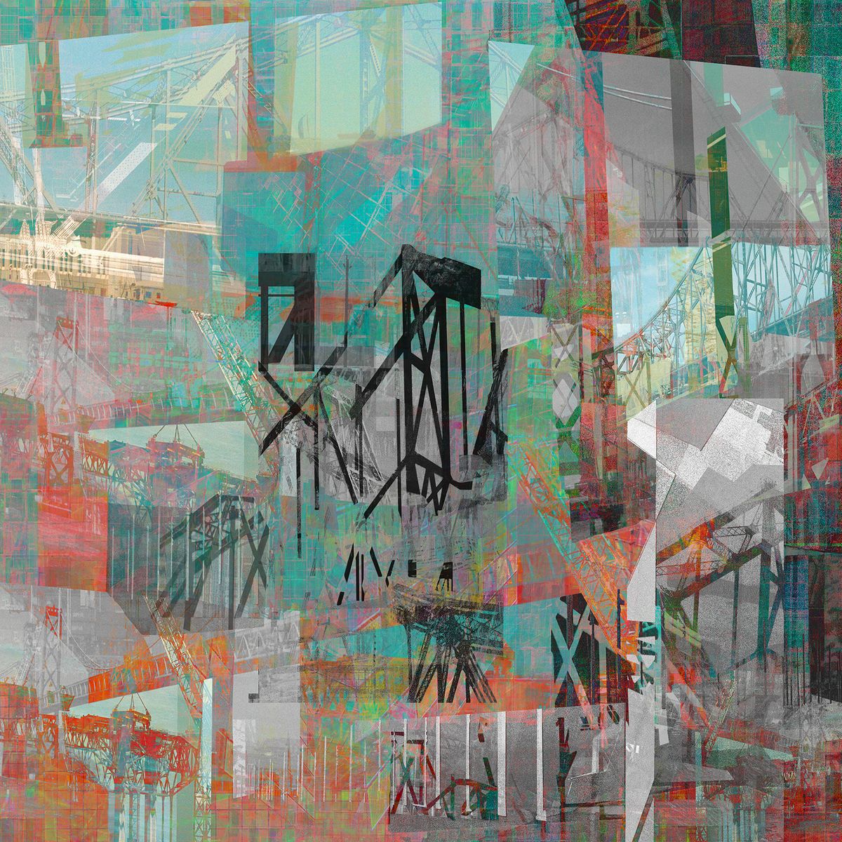 42" x 42" Archival Pigment print  on photo rag Bridge Riff