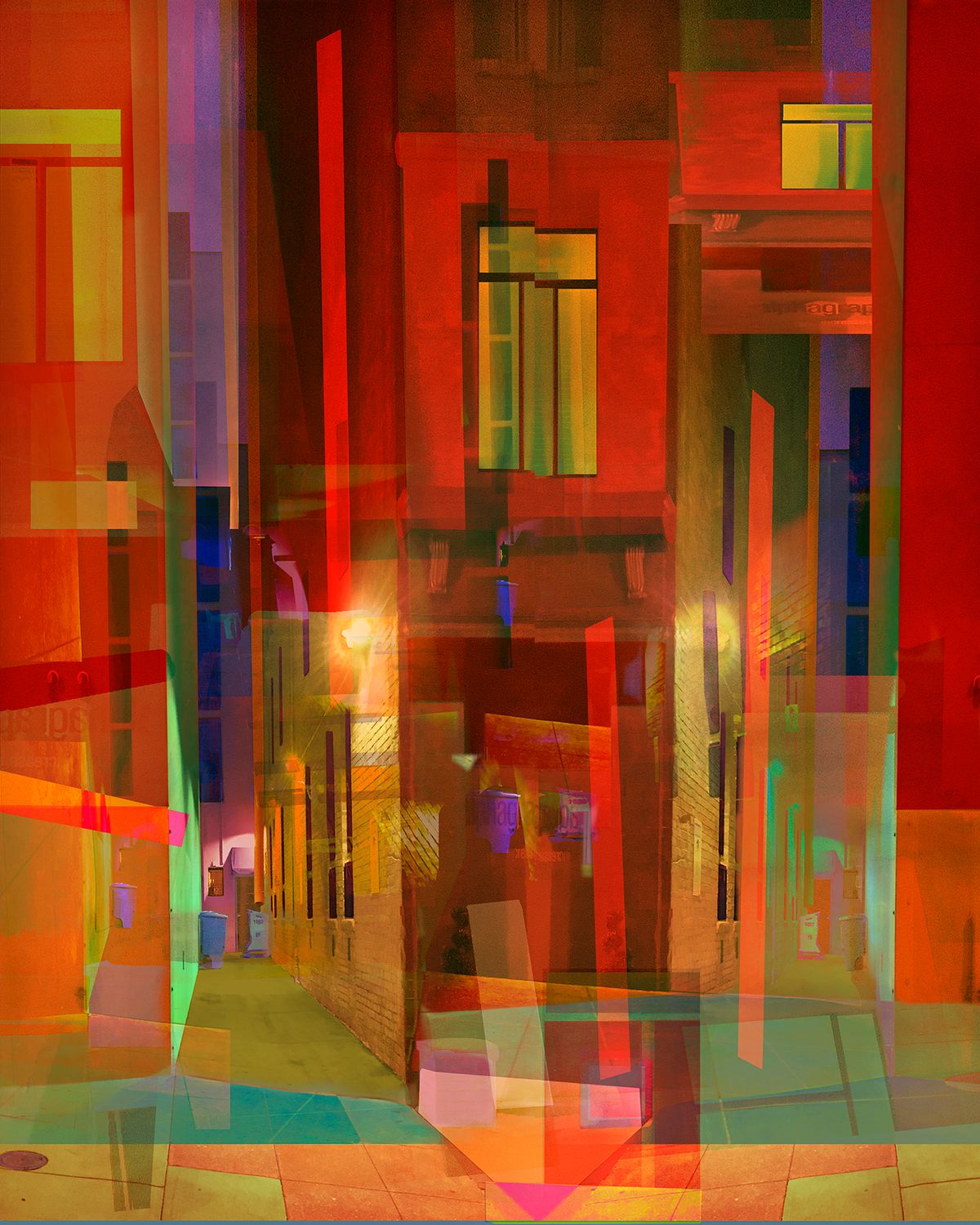 Archival pigment print on rag paper      50" x 40" Dont Forget to Put Out theTrash