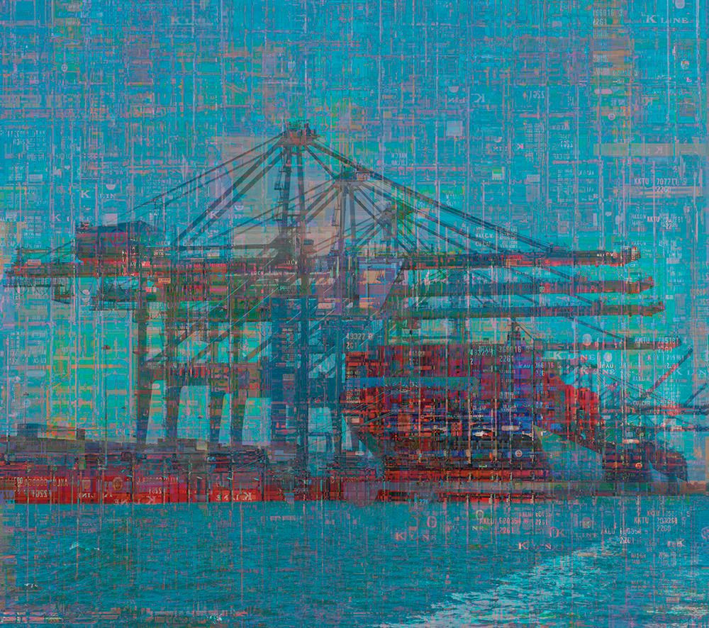 Archival Pigment print   42" x 48" Port of Call