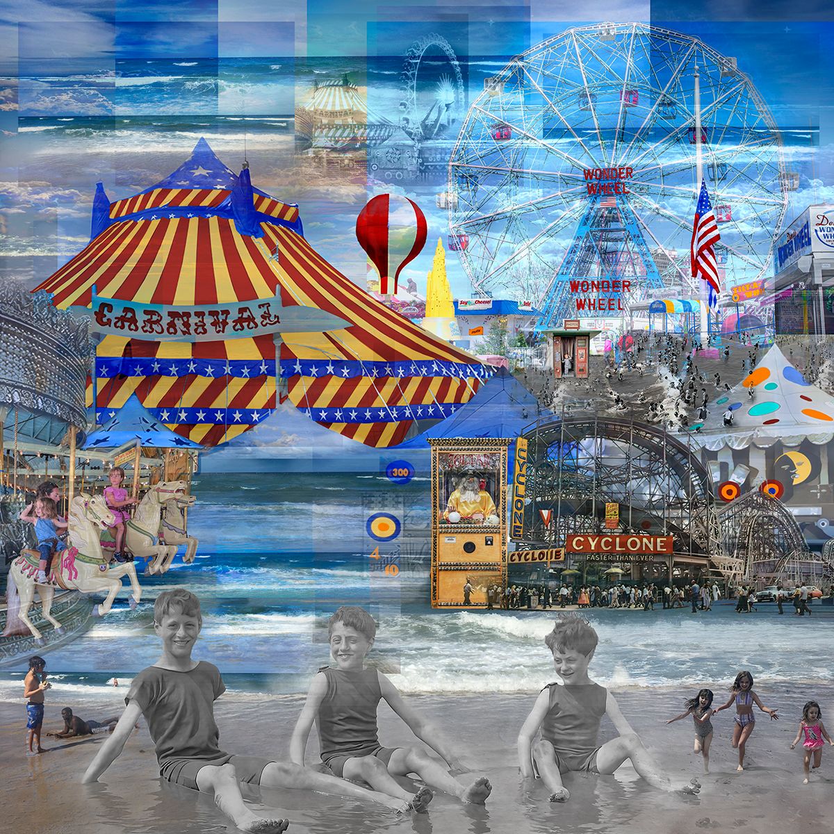 Archival Pigment print on photo rag 24" x 24" Beach Brothers