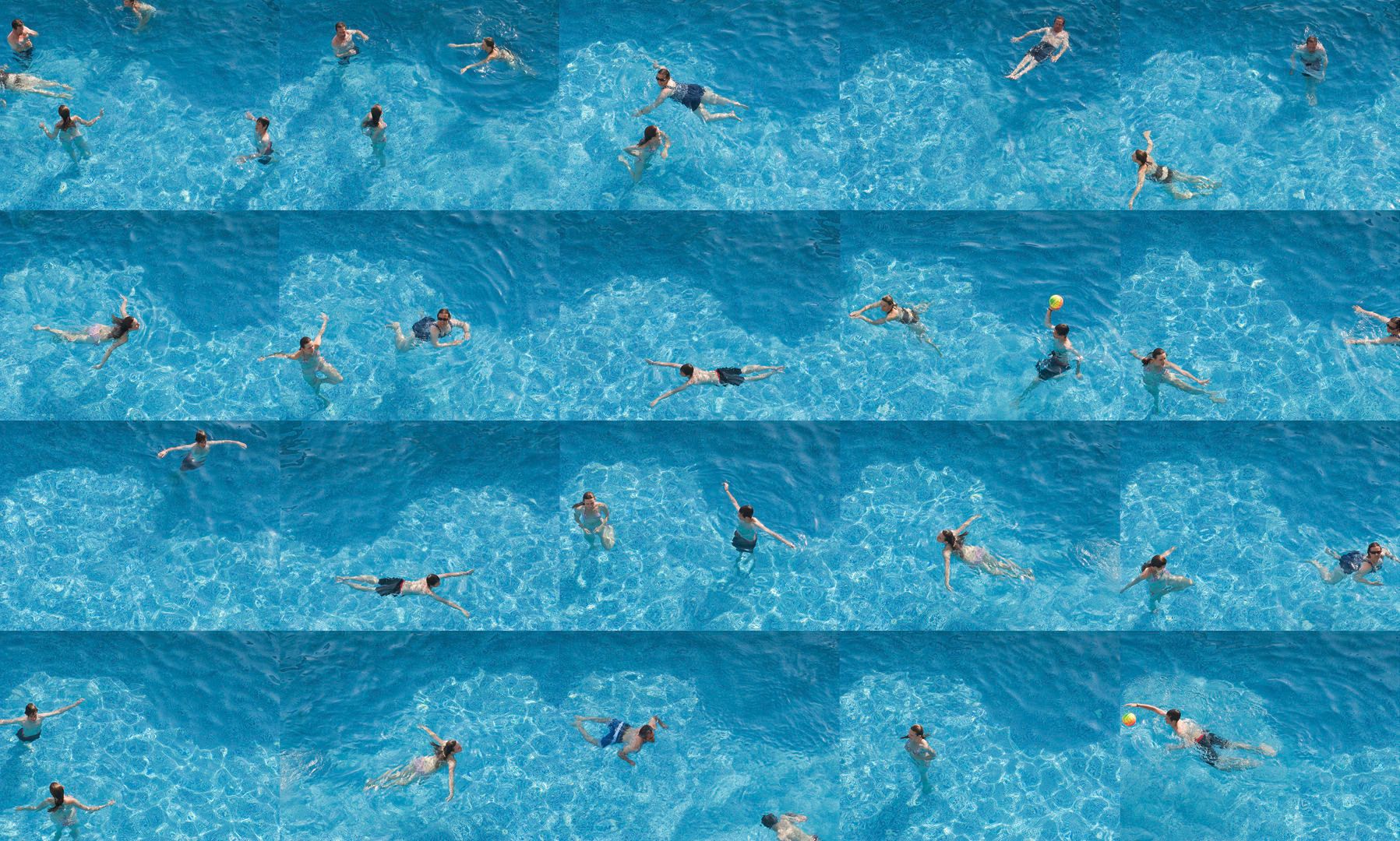 Archival Pigment print  42" x 70" Swim #1: Courante