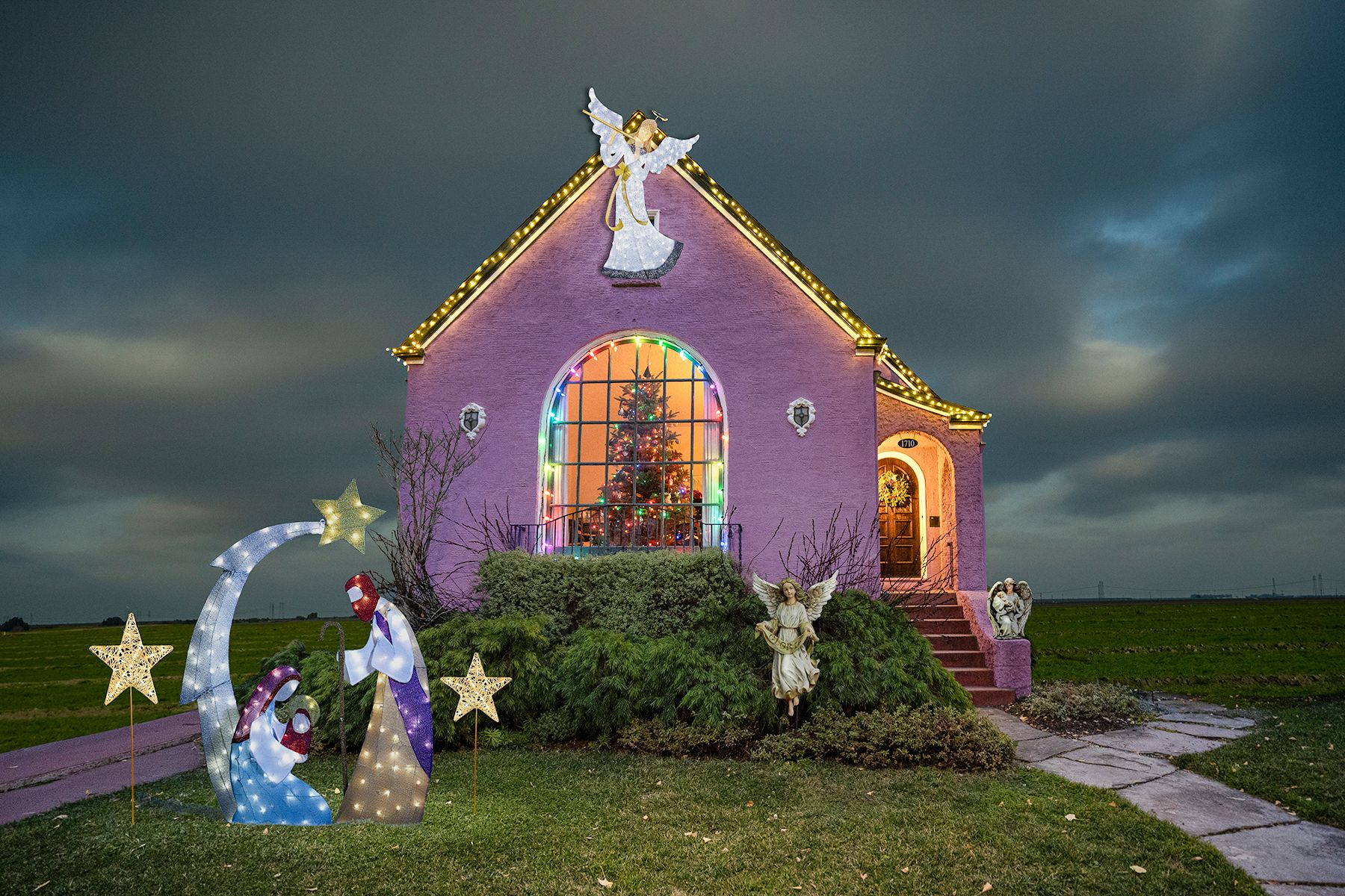Archival Pigment print on photo rag paper from the Virtually No Place Like Home (for the Holidays) series Nativity House