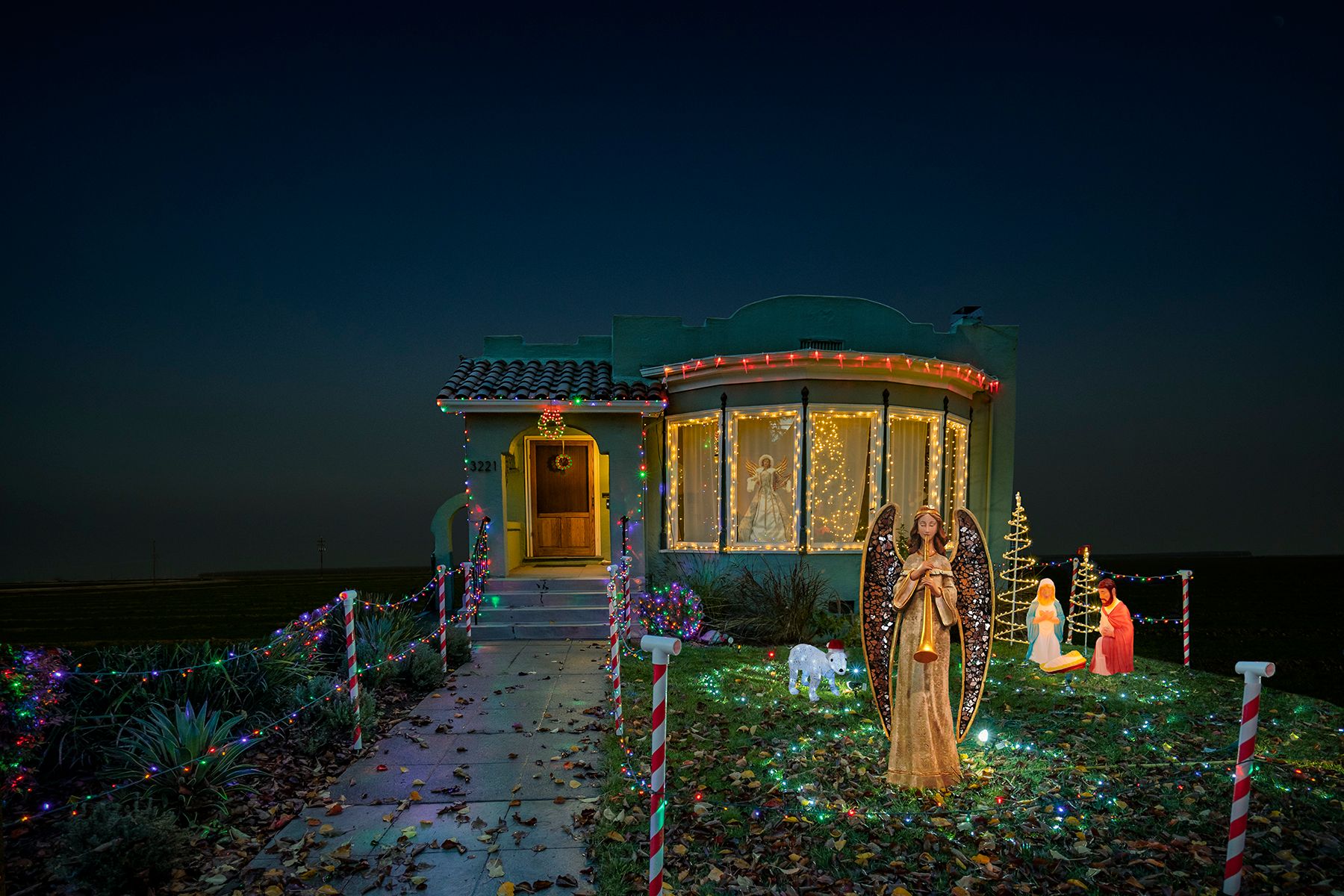 Archival Pigment print on photo rag paper from the Virtually No Place Like Home (for the Holidays) series Prayer House