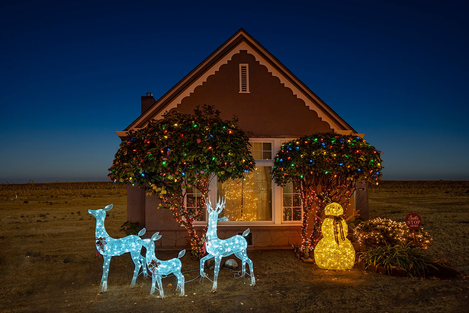 Archival Pigment print on photo rag paper from the Virtually No Place Like Home (for the Holidays) series Ginger Bread House