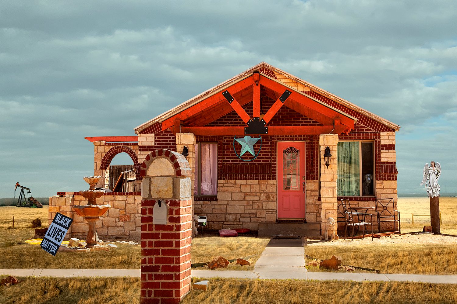 Archival Pigment print on photo rag paper Texas BLM House