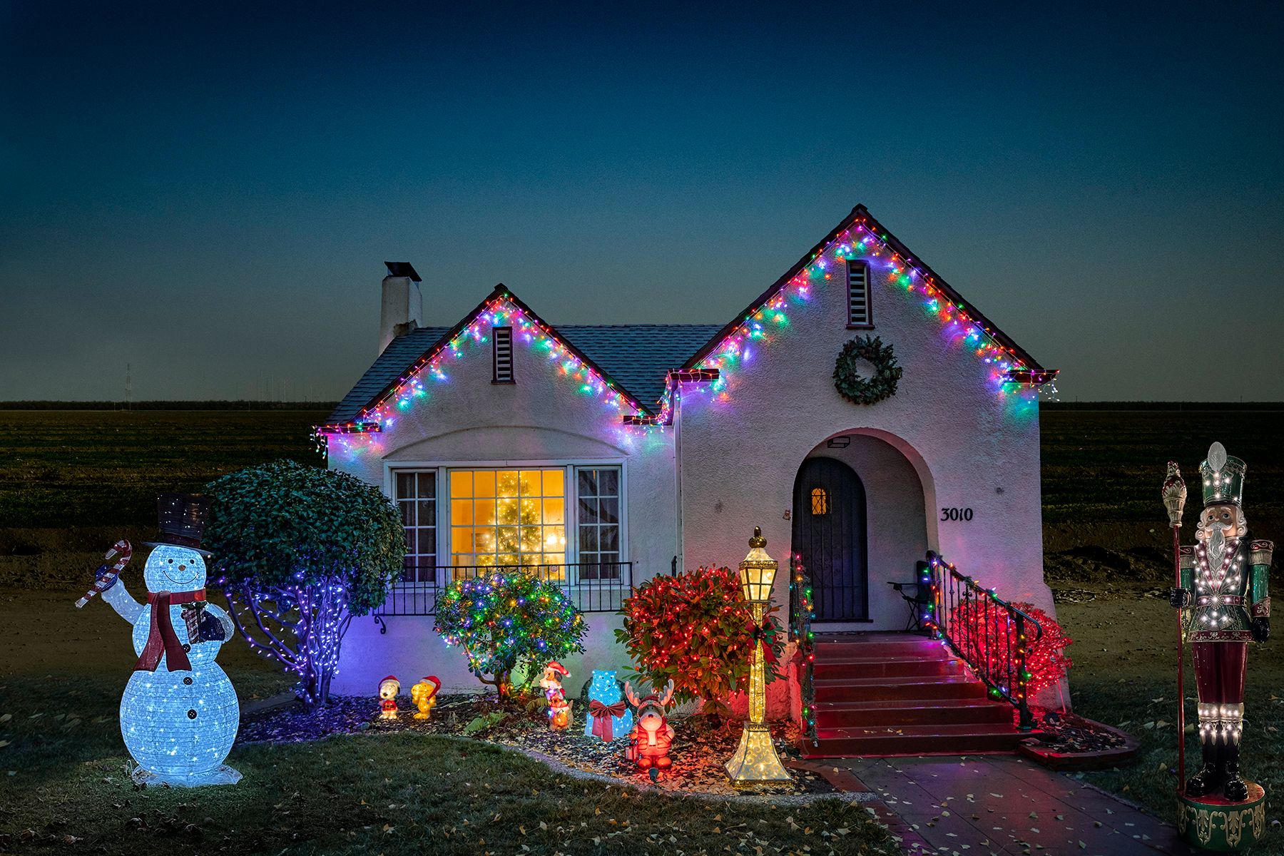 Archival Pigment print on photo rag paper from the Virtually No Place Like Home (for the Holidays) series Nutcracker House