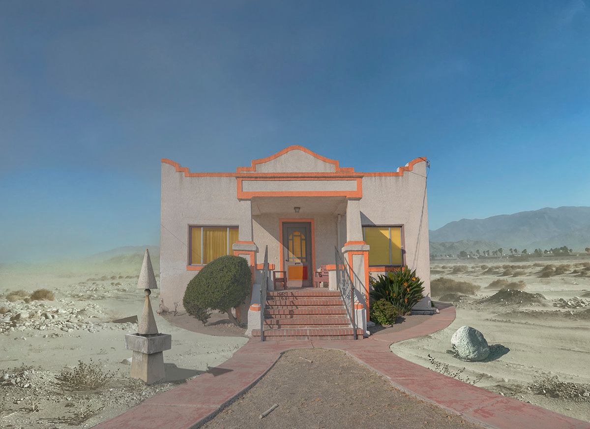Archival Pigment print on photo rag paper  Sand Storm House