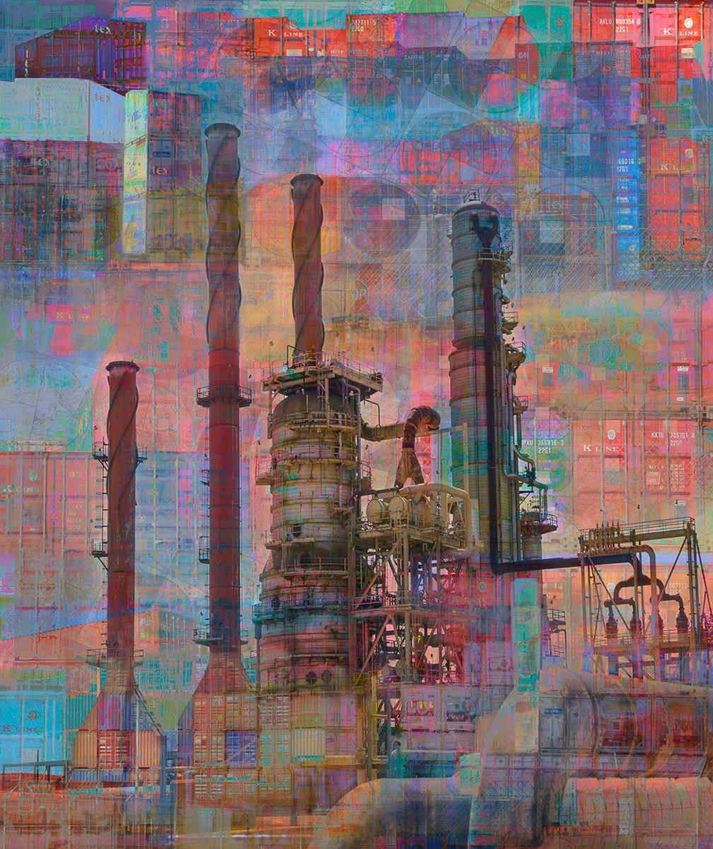 Dye Sublimation print on metal   50" x 40" Refinery Shipping