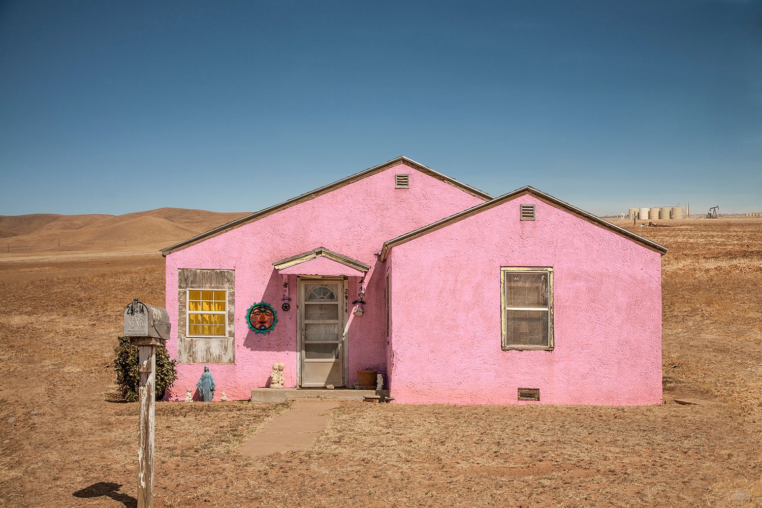 Archival Pigment print on photo rag paper Oil Field House 3