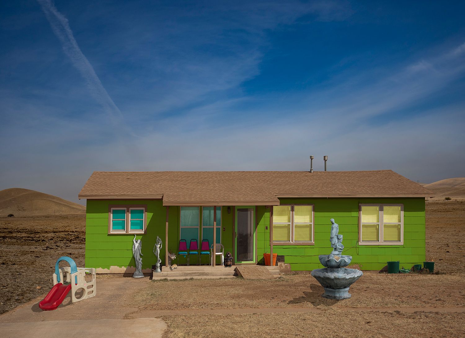 Archival Pigment print on photo rag paper Slide House