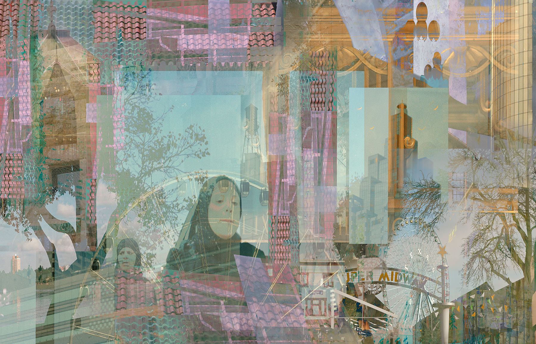 Archival Pigment print 20" x 30" Super Midway