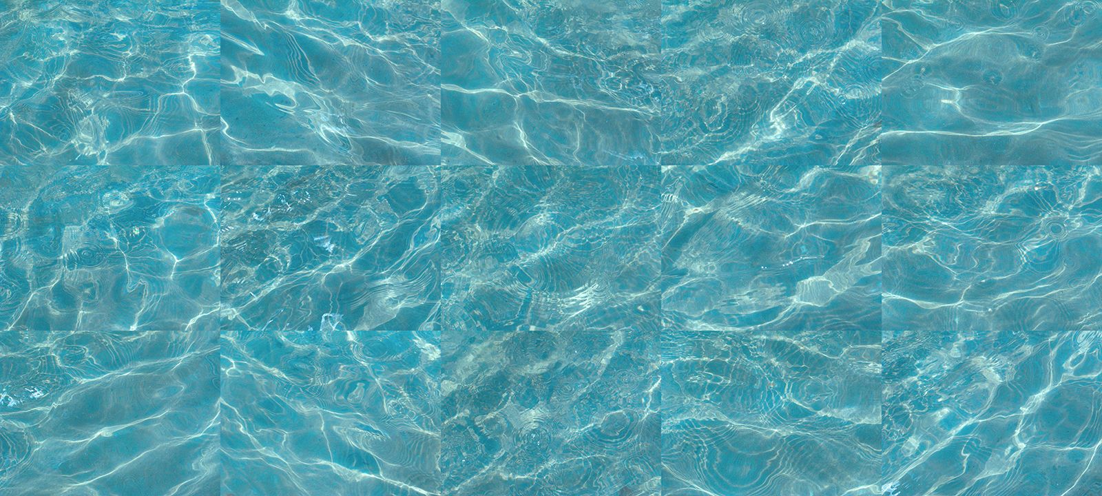 Archival Pigment Print  42" x 78" Blue Pools #4