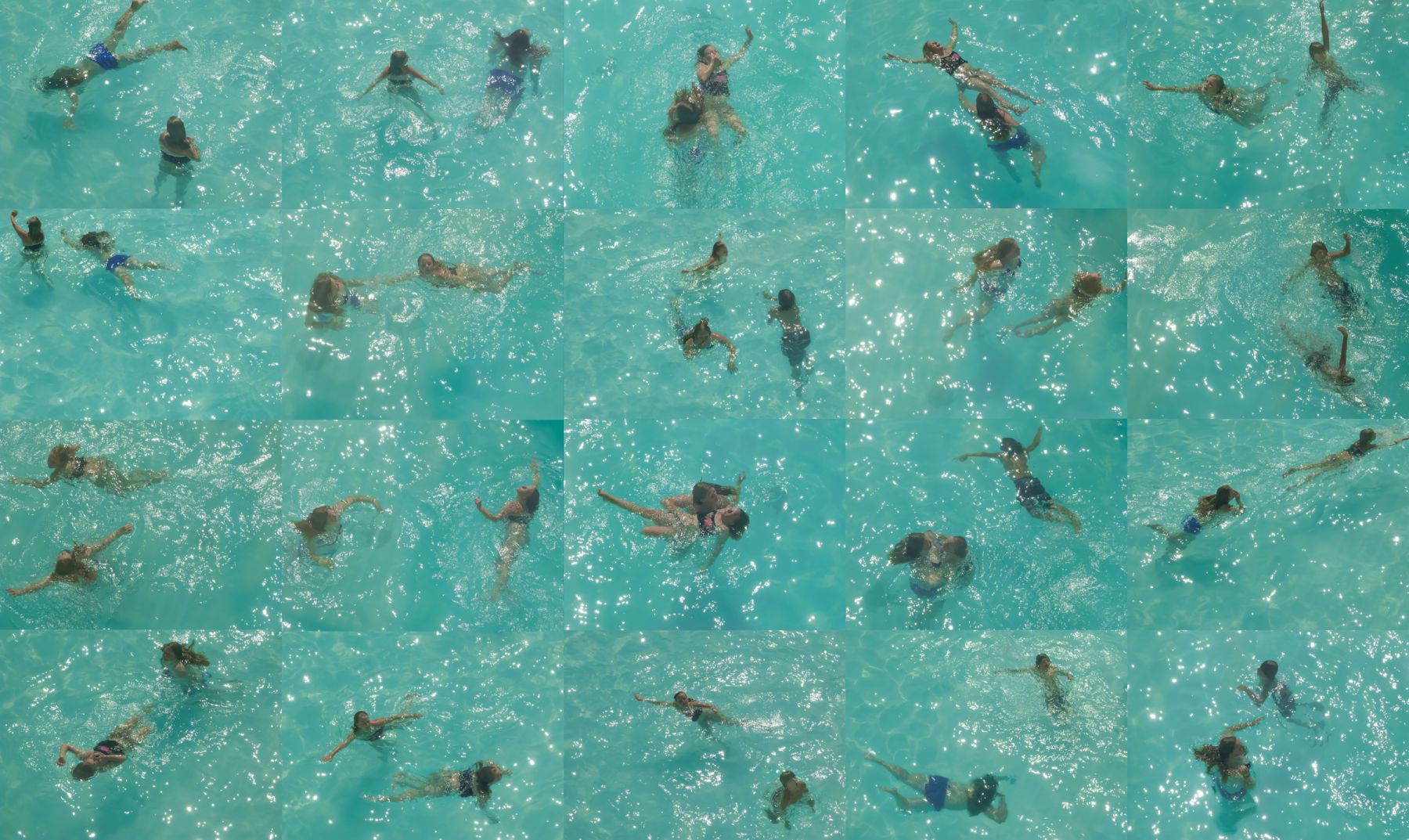 Archival Pigment Print  42" x70" Swim #5: The Adoration of the Waters