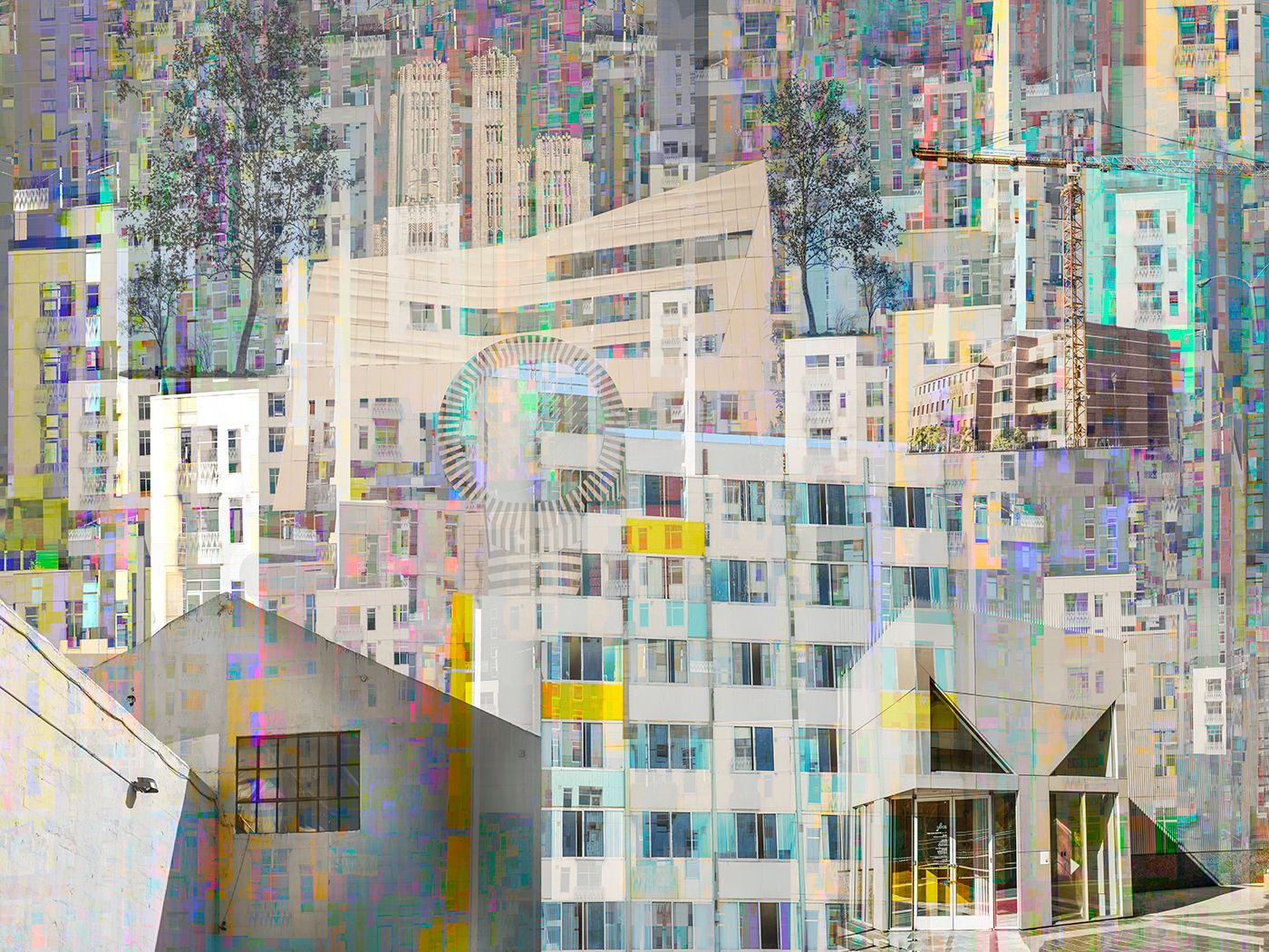 Dye Sublimation print on metal  40" x 50" SF City