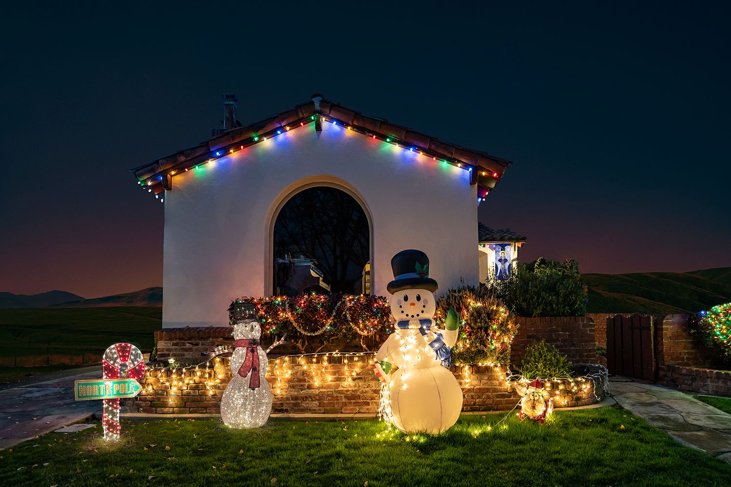 Archival Pigment print on photo rag paper from the Virtually No Place Like Home (for the Holidays) series North Pole House