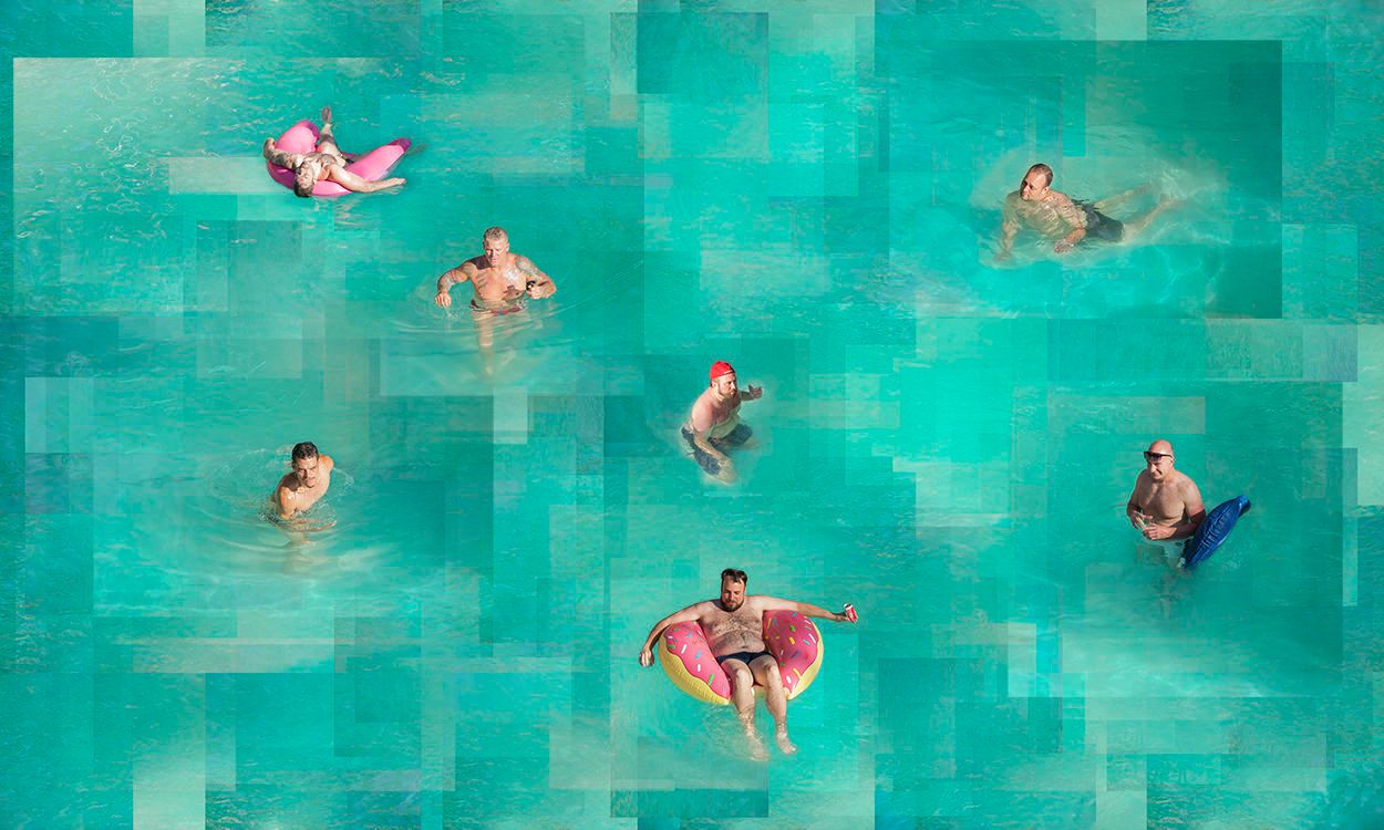 Archival Pigment print  40" x72" Russian River Dance