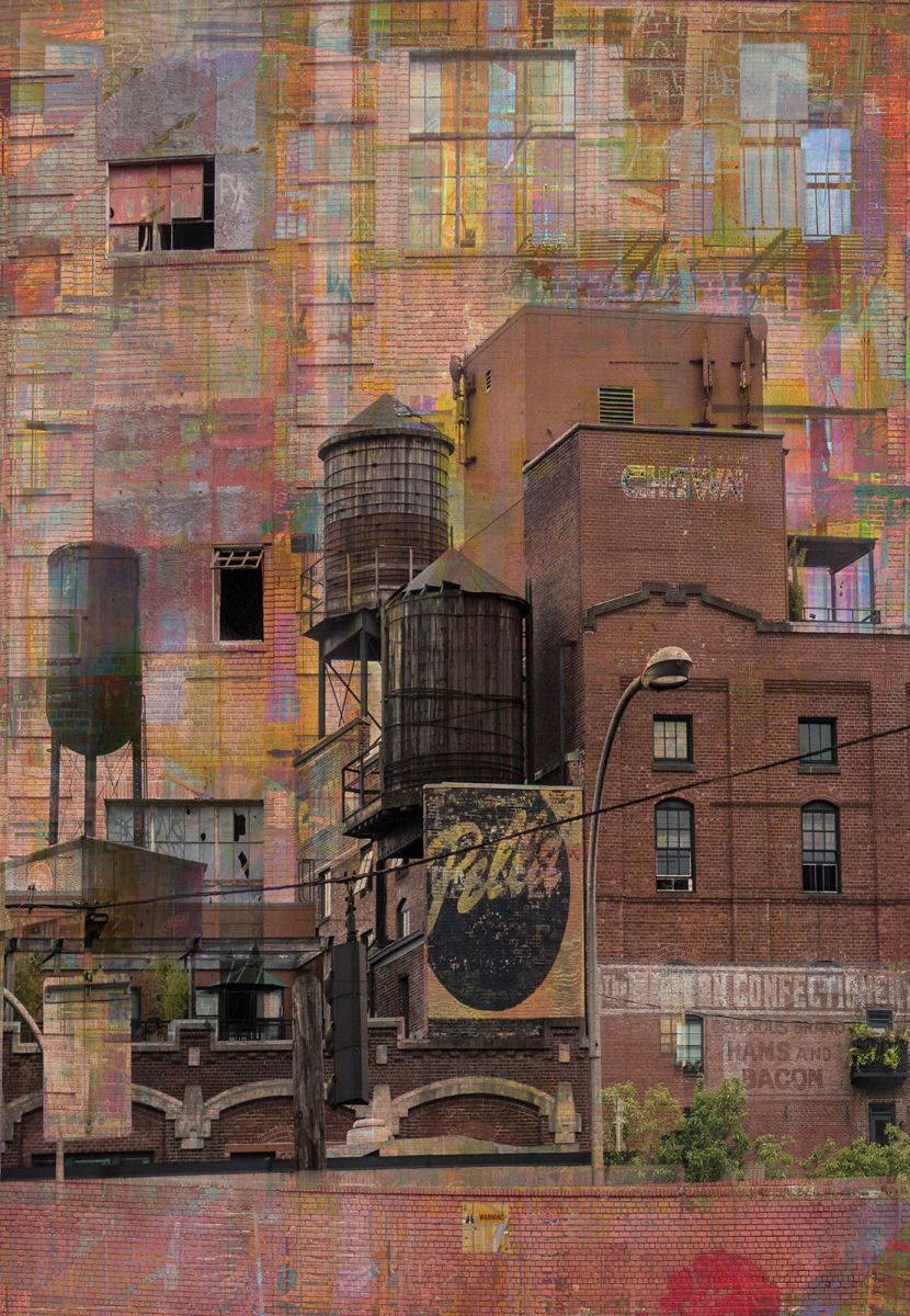 Dye Sublimation print on metal   40" x 30" Portland Water