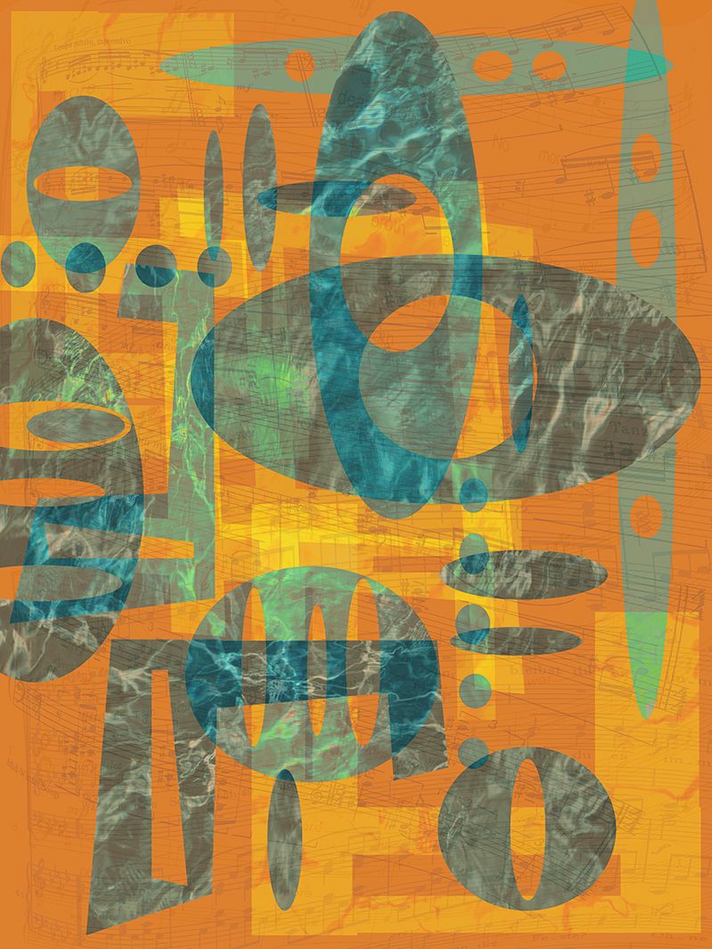 Archival Pigment print on photo rag         40" x 30" Water  Music 2