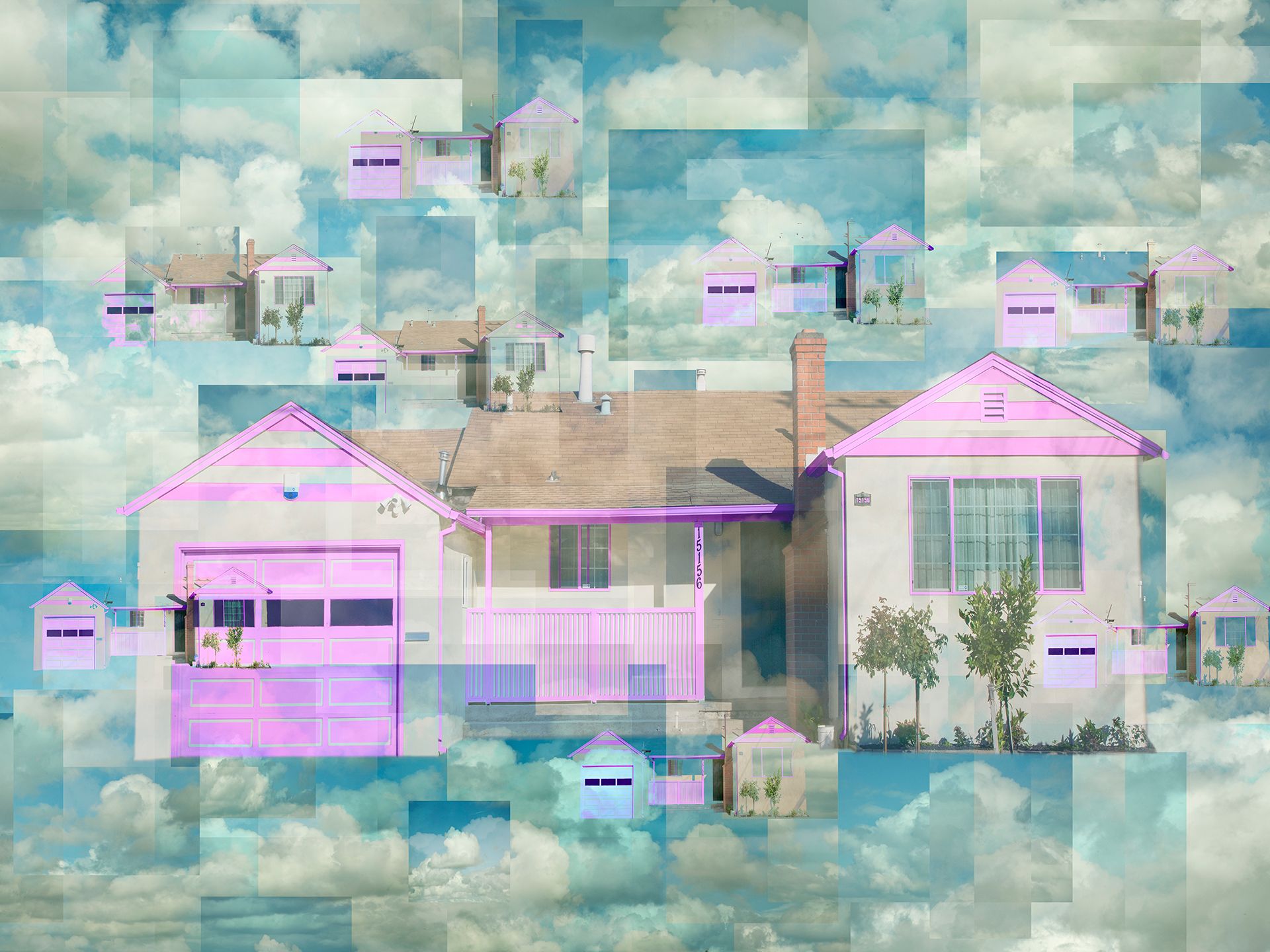 Dye Sublimation print on metal  30" x 40" Dream House