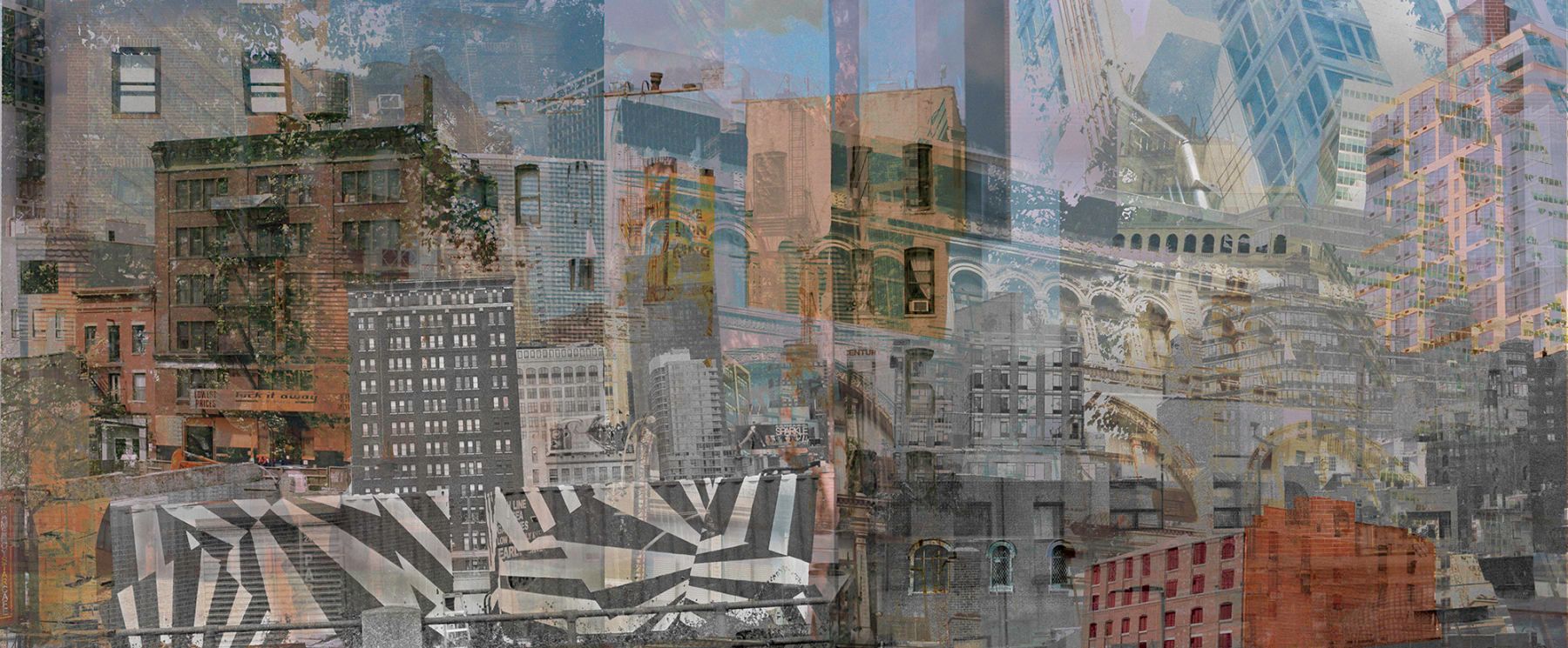 Archival Pigment print    20 " x50" Urban Jungle