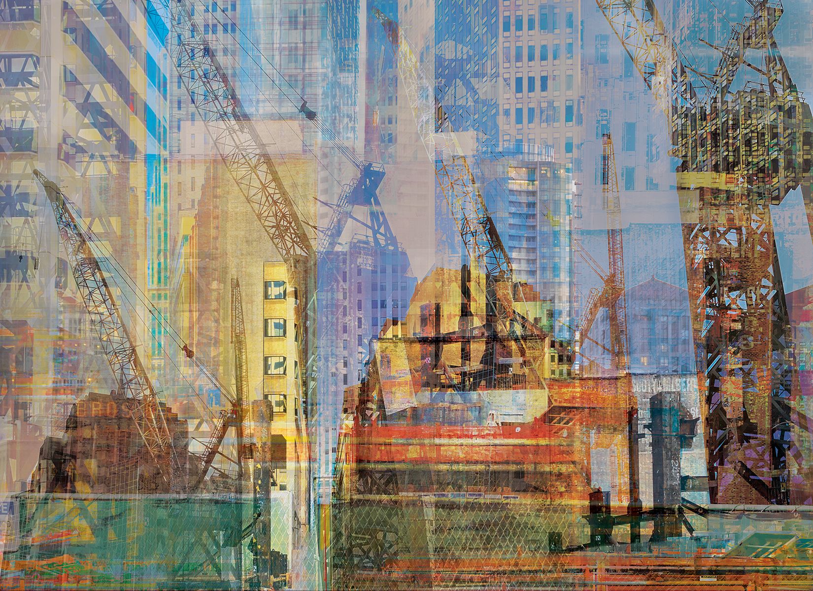 Archival Pigment print on photo rag  20" x 30" SF Construction Mash-up
