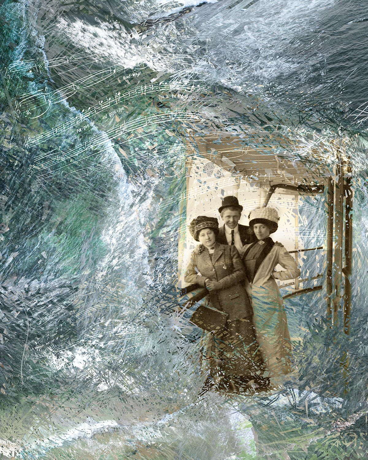 Archival Pigment print on photo rag paper  40" x 30" Safe passage