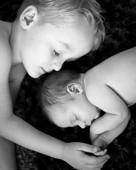 Tucson newborn baby sibling photography