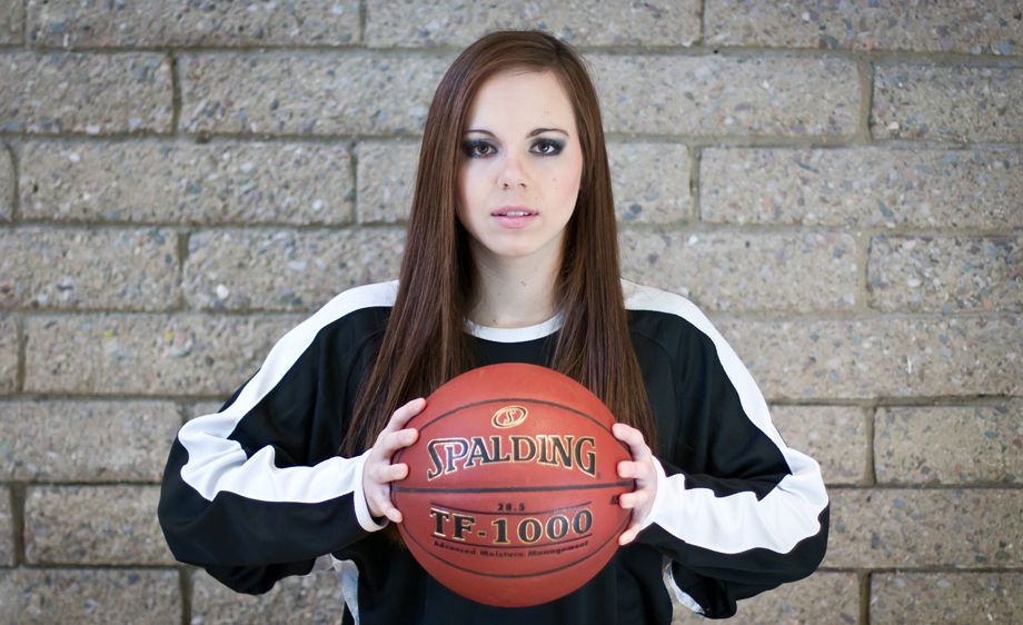 Tucson high school senior basketball portrait