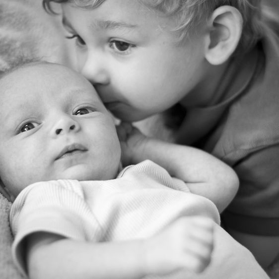 Tucson newborn baby sibling photography