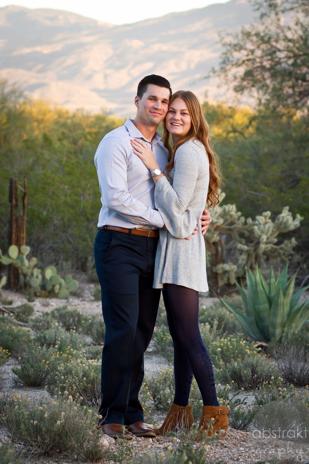 Tucson couples engagement portrait photography