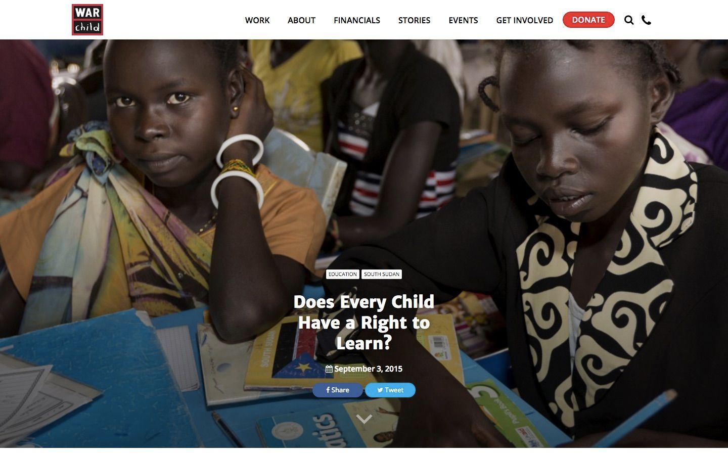 War Child Canada Campaign