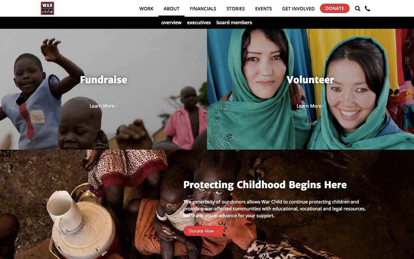 War Child Canada Campaign