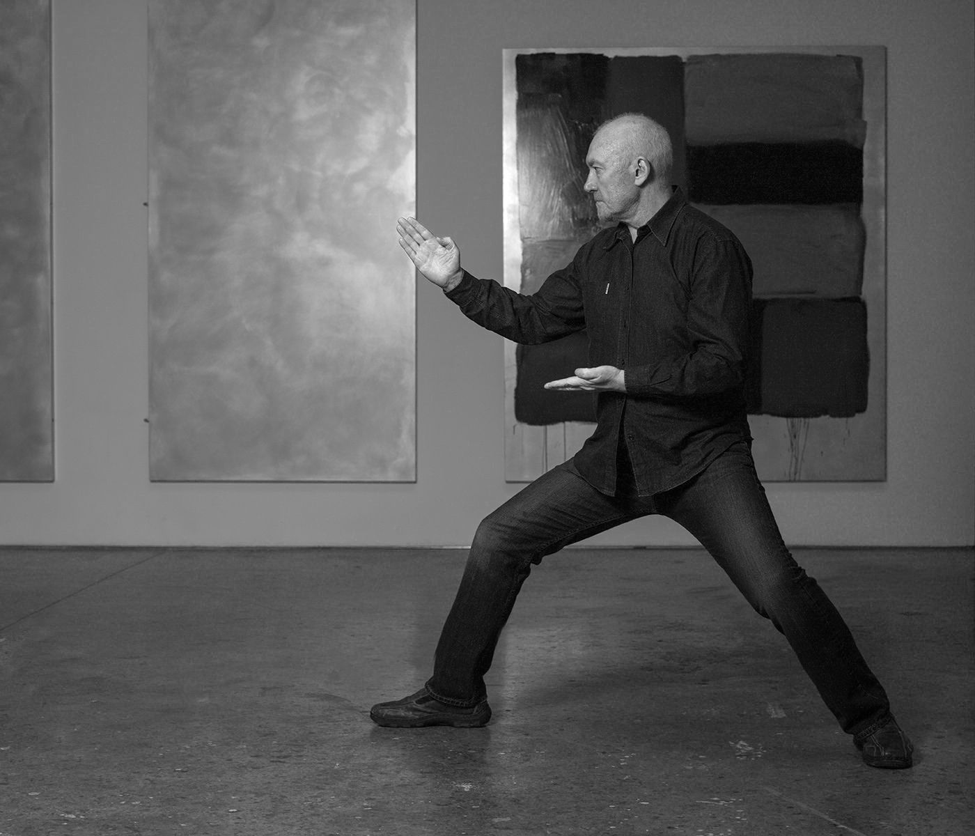 Sean Scully, artist at Chelsea studio