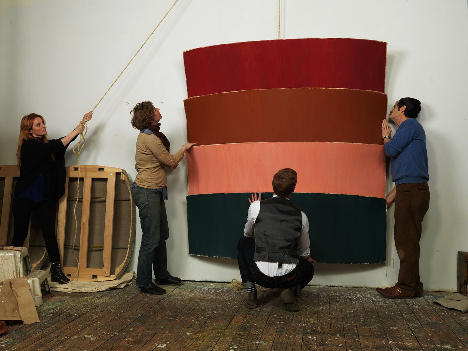 Ron Gorchov studio, Red Hook, Brooklyn