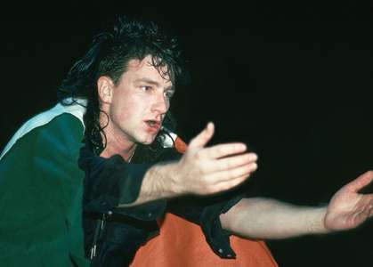 Bono with U2Madison Square GardenNYC 1983