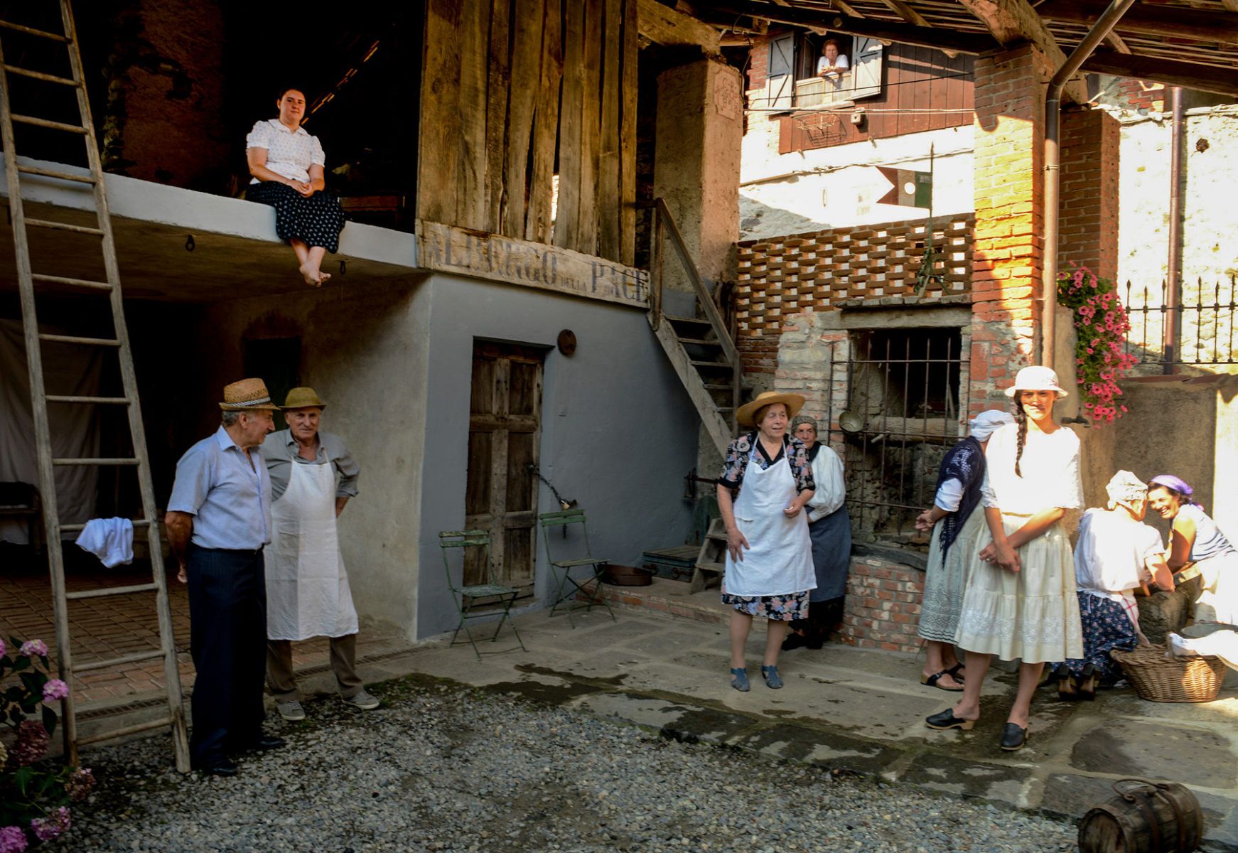 "Daily Life in the Courtyard"