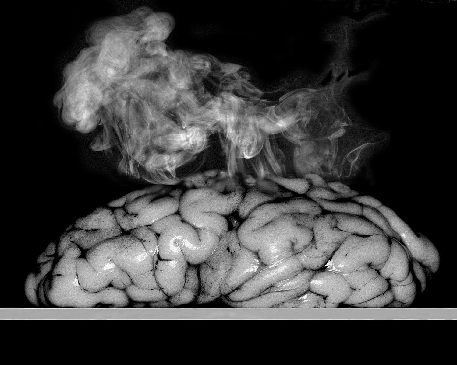 Silvertone (Silver foil on photograph). Edition of 7 BRAIN STORM
