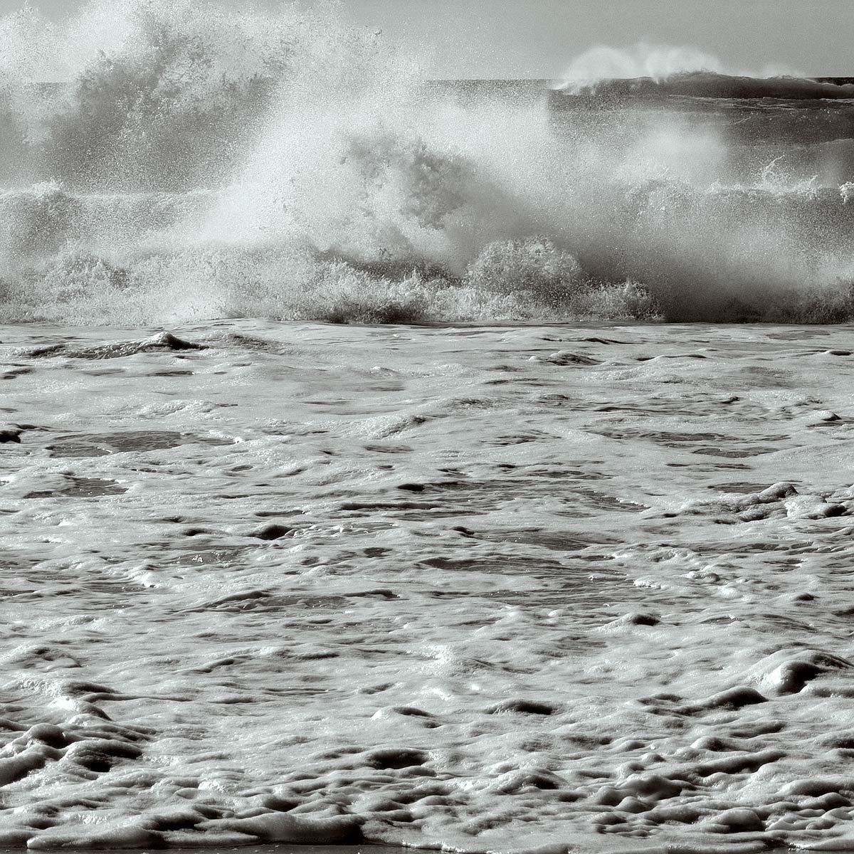 Handmade Silvertone 40 X 40 inches . Edition of 7 WAVES I