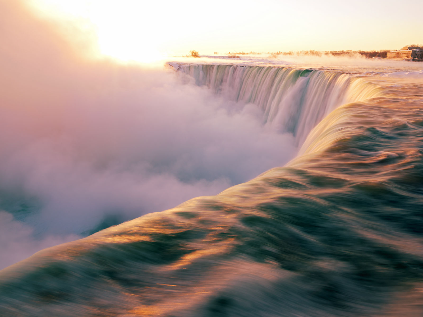 Canada,Ontario,Niagara Falls at sunrise Niagara Falls at sunrise