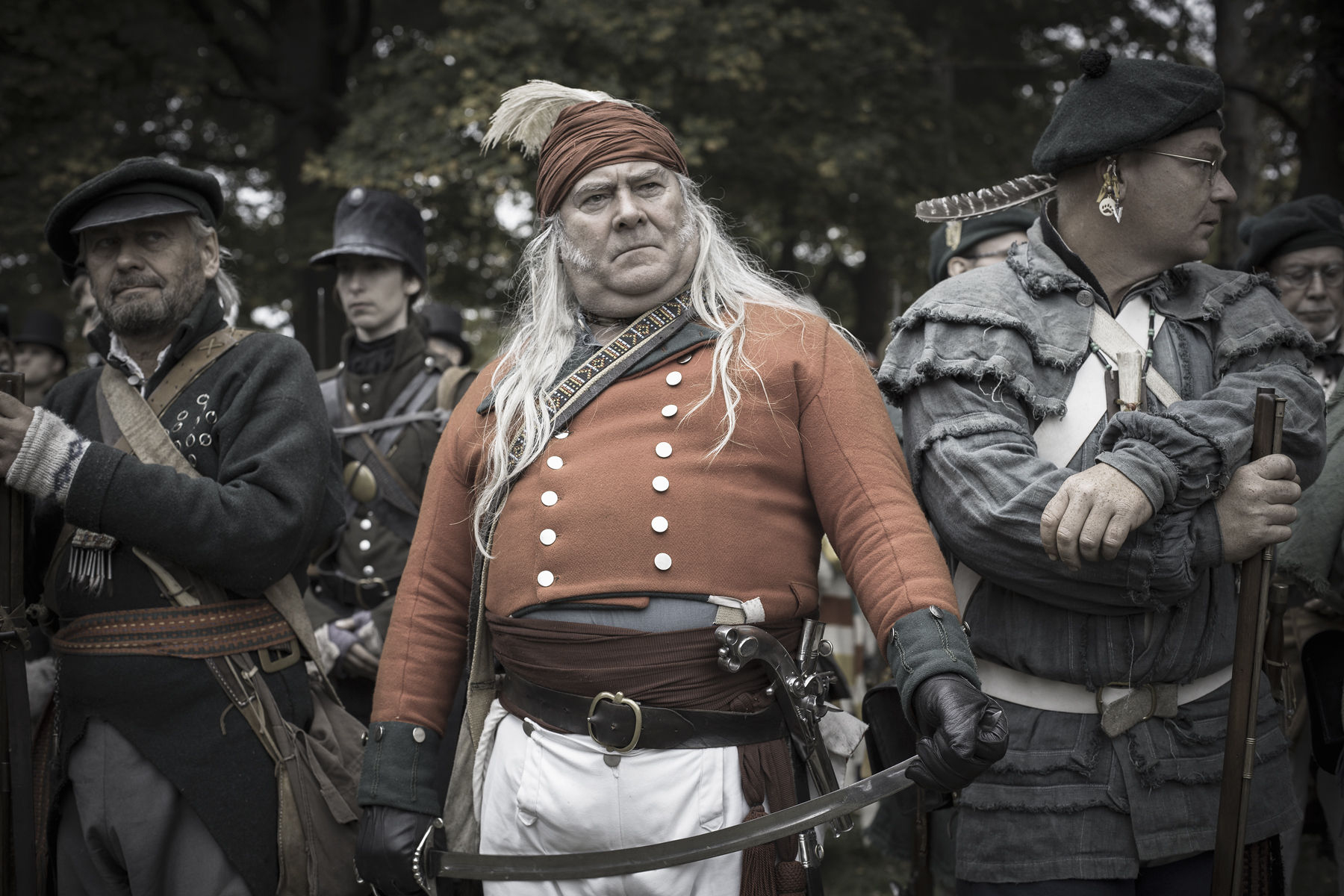 Canada,Ontario,Queenston, War of 1812 re-enactment, British soldiers on parade. 1war_of_1812_3146