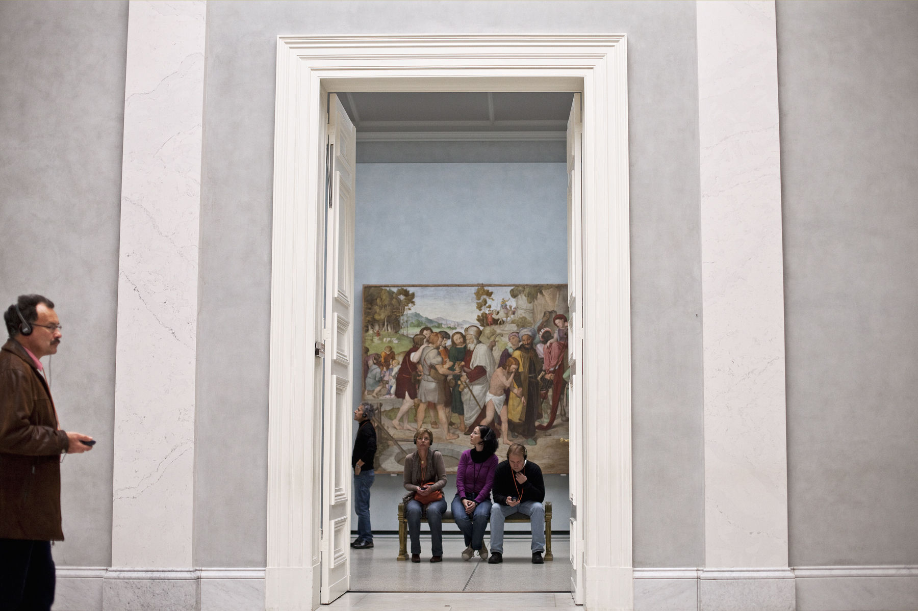 Germany,Berlin,Alte Nationalgalerie (Old National Gallery) 1861, Museum Island, museum patrons