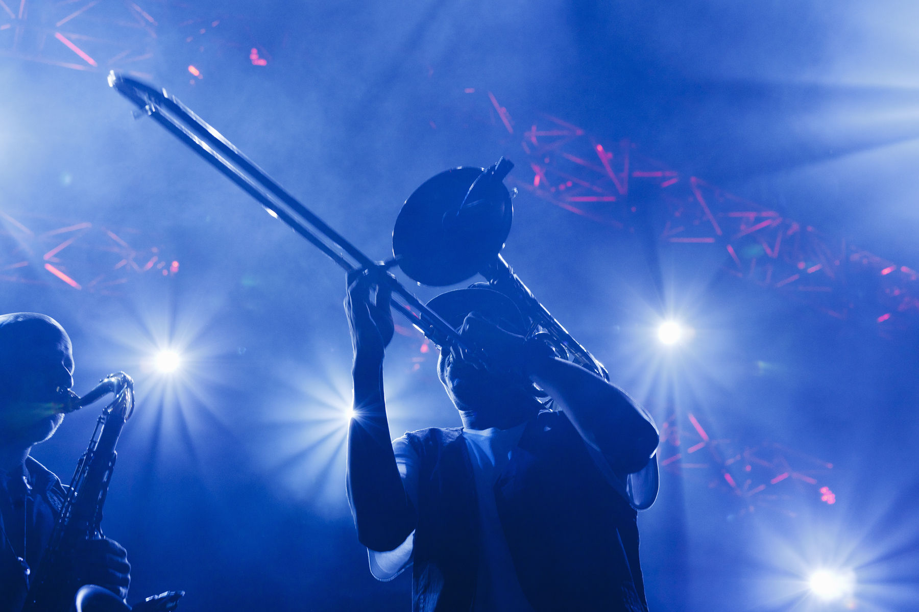 Canada,Quebec,Montreal, Montreal Jazz Festival, GALACTIC with Corey Henry on trombone. Alamy #C7215R Montreal Jazz Festival, GALACTIC with Corey Henry on trombone
