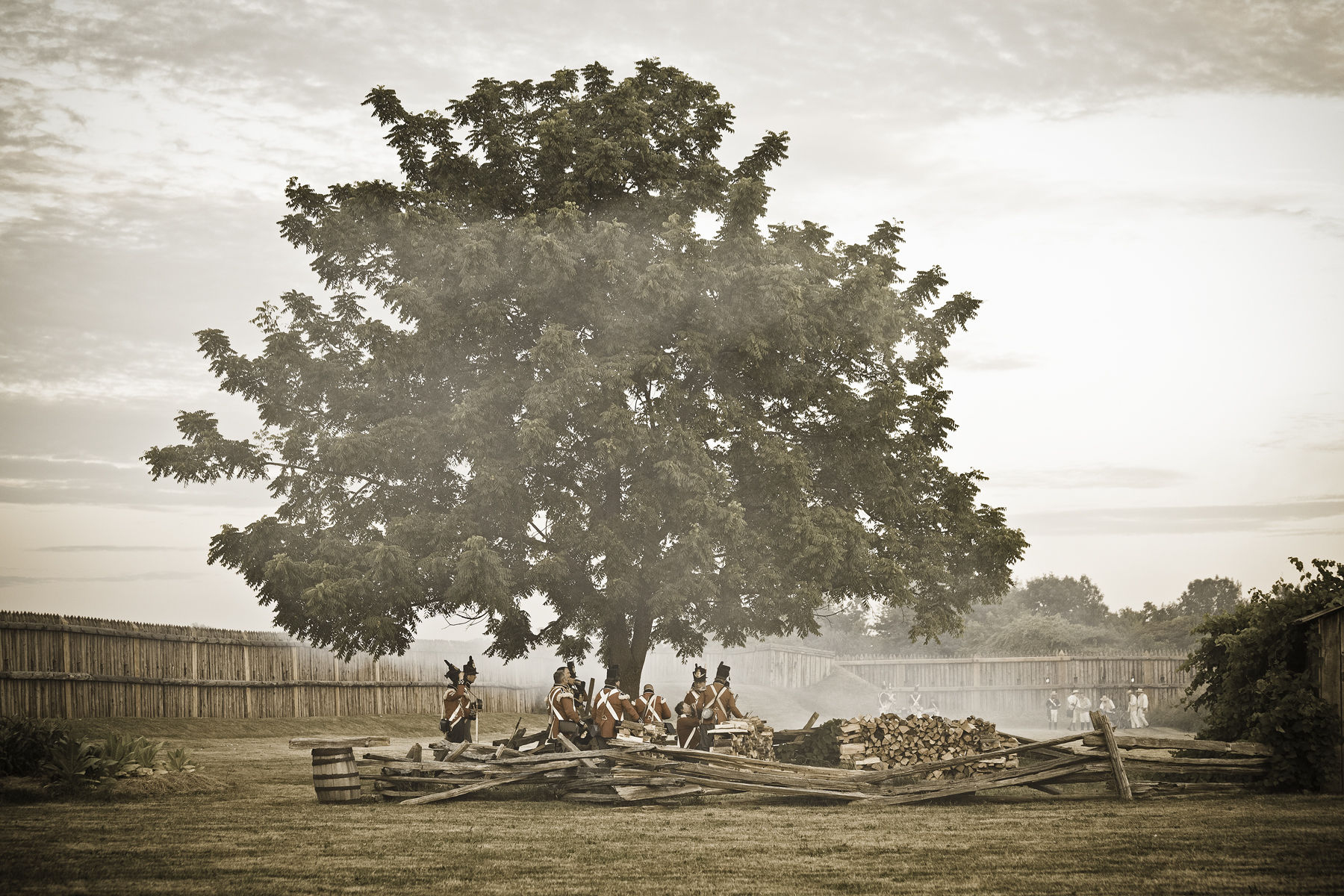 Canada,Ontario,Niagara-on-the-Lake, Fort George National Historic Park, 1812 re-enactment. Alamy #DB9478 Canada,Ontario,Niagara-on-the-Lake, Fort George National Histori