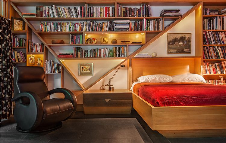 Master bedroom builtins.