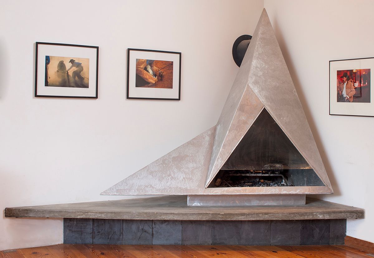 Fireplace : welded aluminum plate 2000