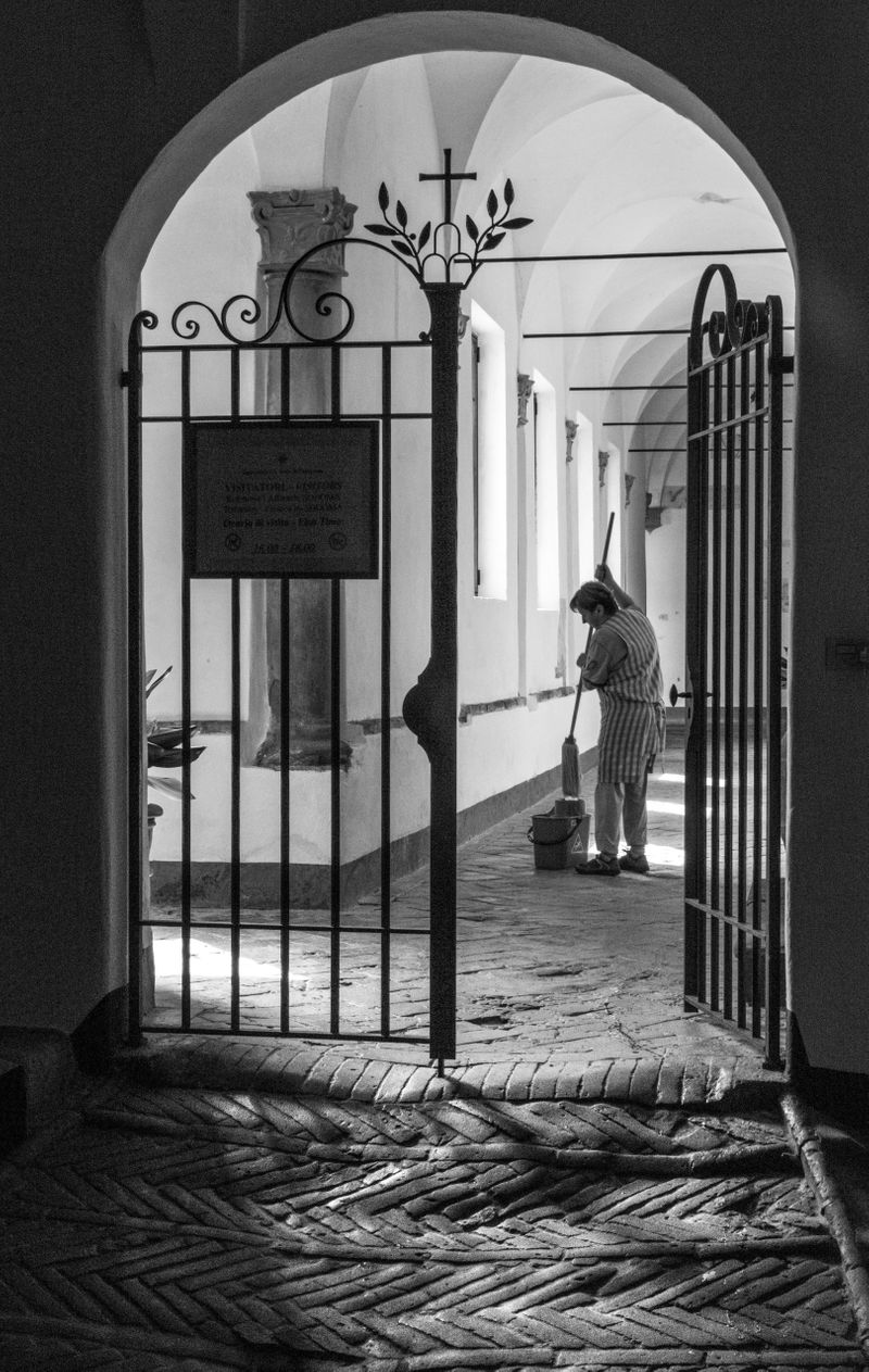 Well-Worn Entrance Way 