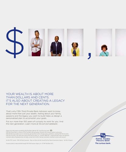 Client: Fifth Third BankPhotographer: Andy Reynolds Agency: Leo Burnett Producer: Melanie TrombleyWardrobe Stylist: Heather Brooks Client: Fifth Third Bank; Photographer: Andy Reynolds