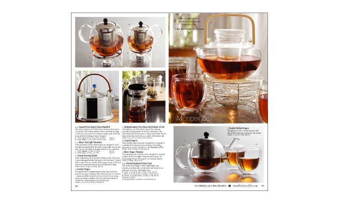 The Republic of Tea catalog, shot byJeff Dahlgren. Production by Melanie Trombley The Republic of Tea. Photography: Jeff Dahlgren
